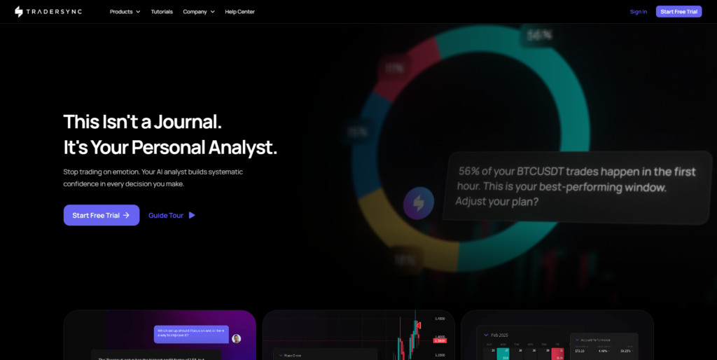 TraderSync connects to over 700 brokers and includes Cypher AI, which analyzes trades, identifies patterns, and flags rule violations.